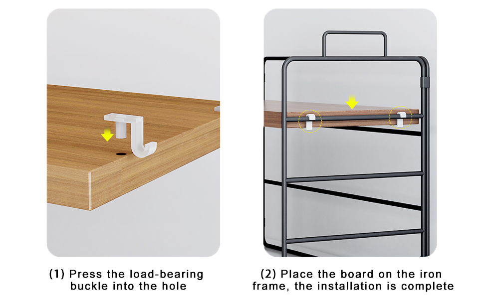 Desktop Shelf Organizer, Small Wood Countertop Bookshelf