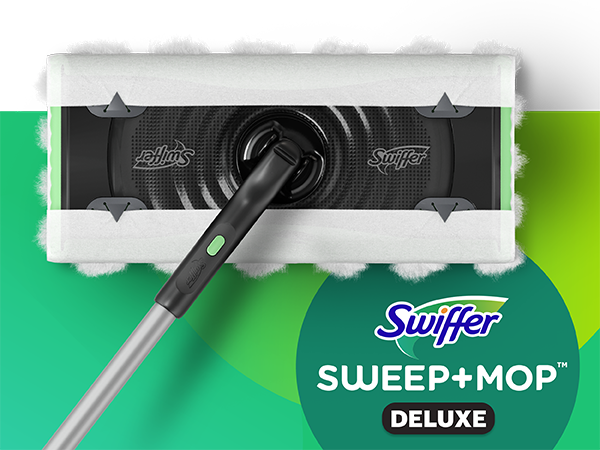 Swiffer Sweep and Mop deluxe collapsible pole easy storage quick clean small 