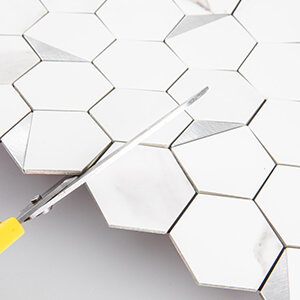 Soulscrafts Peel and Stick Tile Kitchen Backsplash PVC White Marble Design Wall Tile