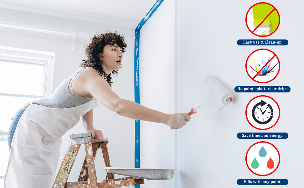 ZURLEFY 4 Count Touch Up Paint Brush Pen for Painting Walls