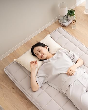 FJAUOQ Matelas Japonais Matelas Pliable 2 Places-Tatami Futon Japonais  Tatami Doux Matelass Camping Non Glissant et Respirant pour Le dortoir de  la