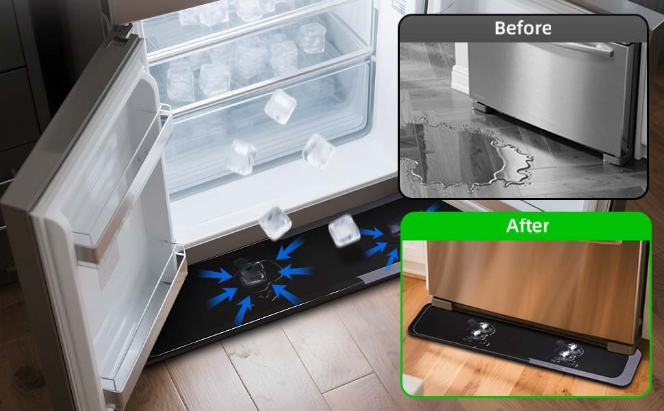 refrigerator pan to protect floor