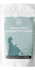 Senna Leaf And Astragalus Root Tea Bags
