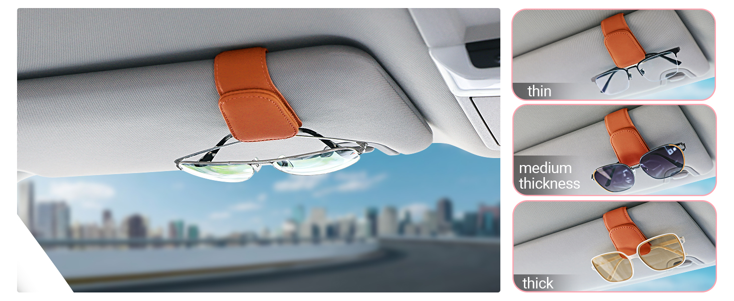 Sunglass Holder for Car Visor Sunglasses Clip