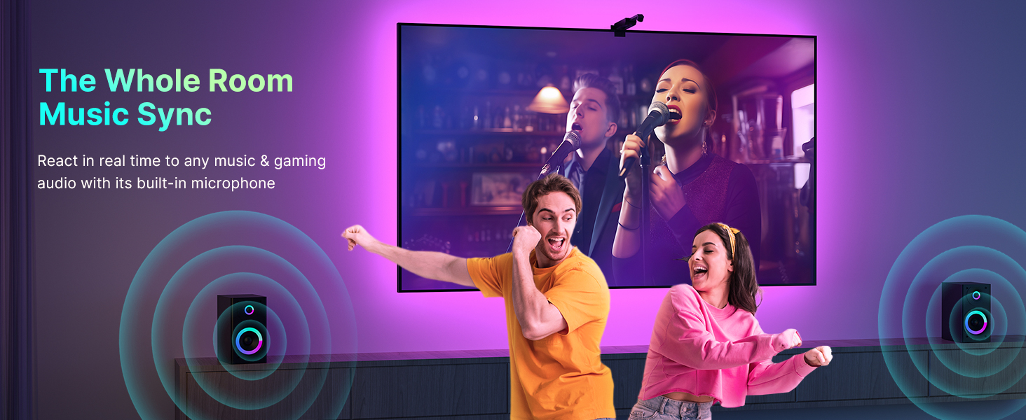 TV LED Lights That Change Sync with TV Picture TV Backlight