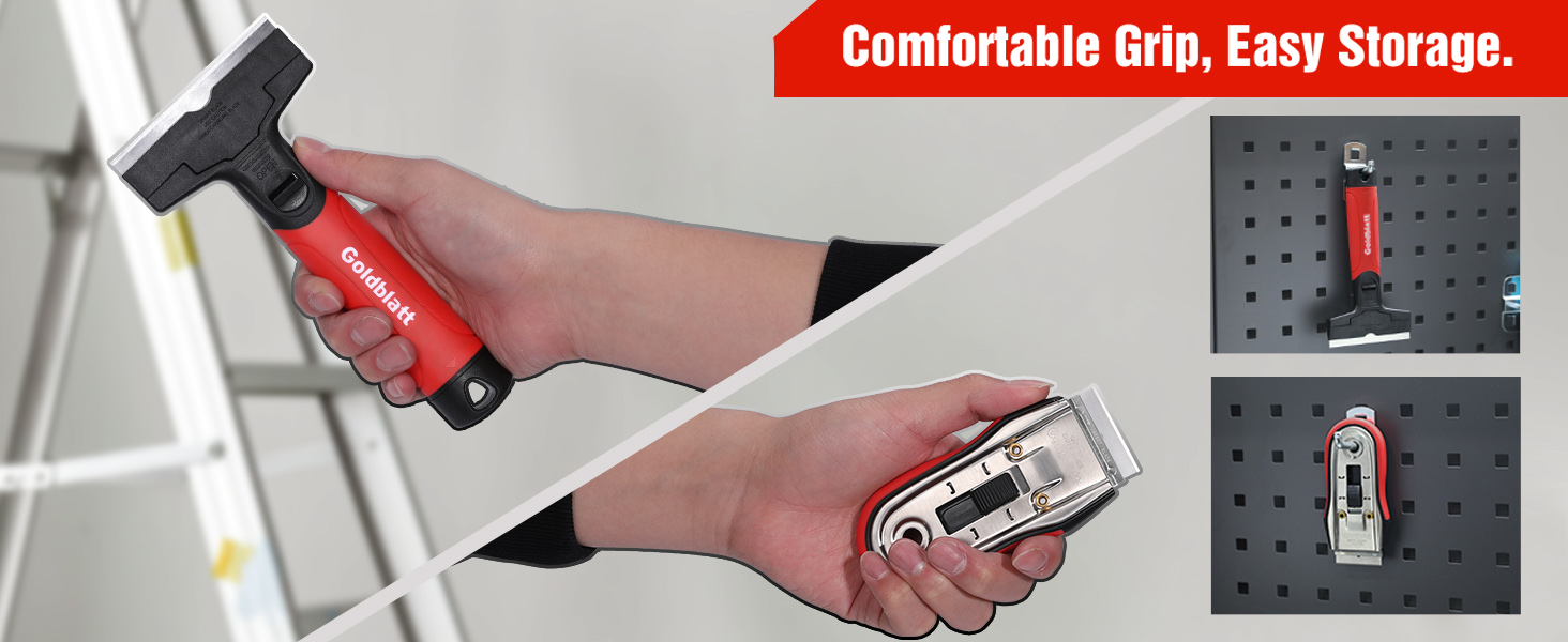 Goldblatt 2 Pieces Razor Blade Scraper with 15piece Blades, Razor