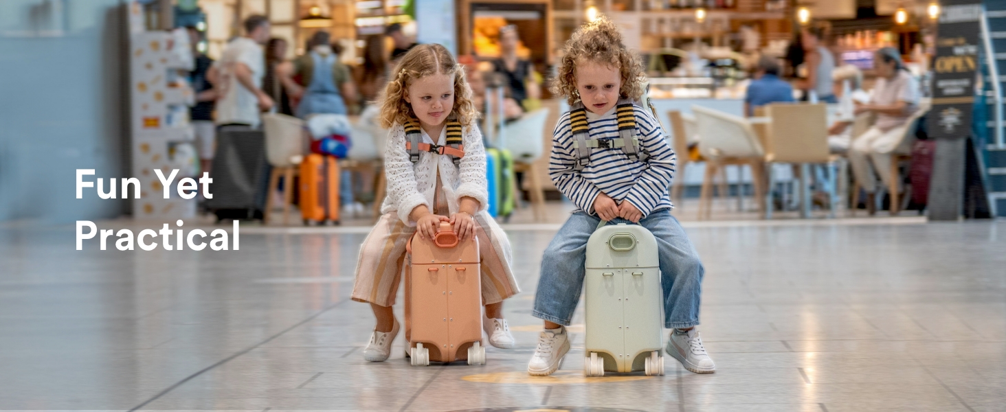 Stokke JetKids BedBox, Moonglow White RideOn Suitcase