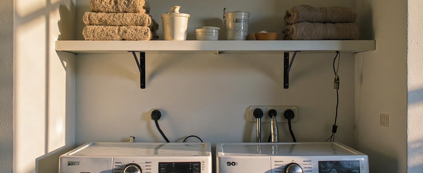 Display effect of the rack in the laundry room