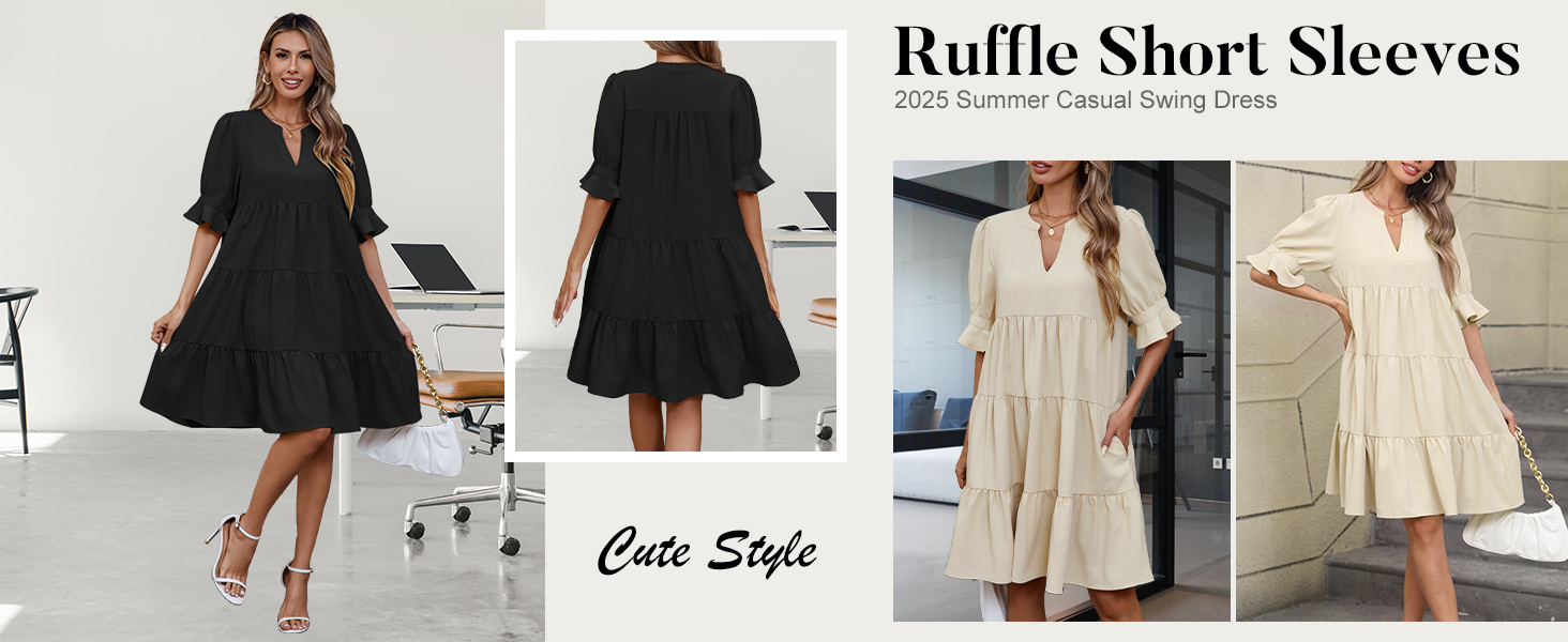 soft midi dress loose fit girl a line daily dress for maternity