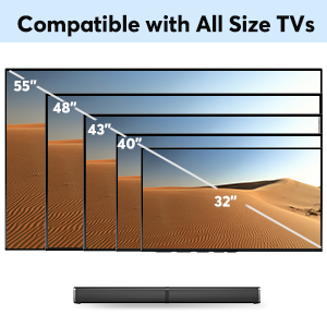 compatible with all size tvs