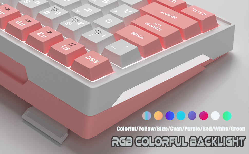 Camiysn Pink Gaming Keyboard,Wire Gaming Keyboard with