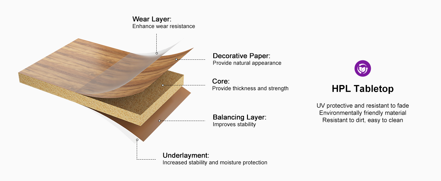 PURPLE LEAF Counter Height Table Patio Square Table Dining