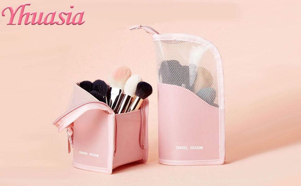 Makeup brush bag