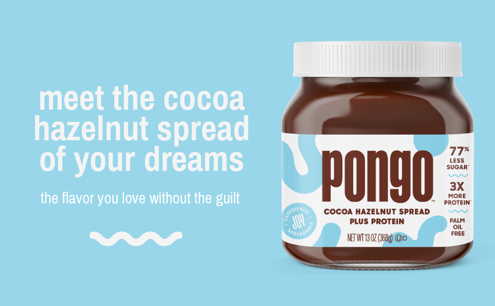 Pongo Cocoa Hazelnut Protein Spread Low Sugar and Low Carb Natural