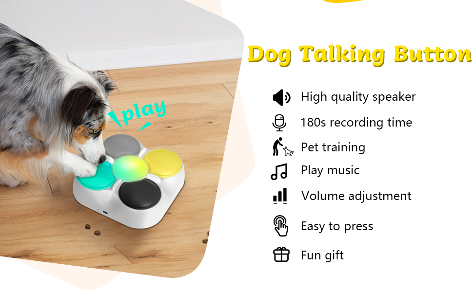 AOLIGY Dog Talking Buttons Communication Buttons for Dogs