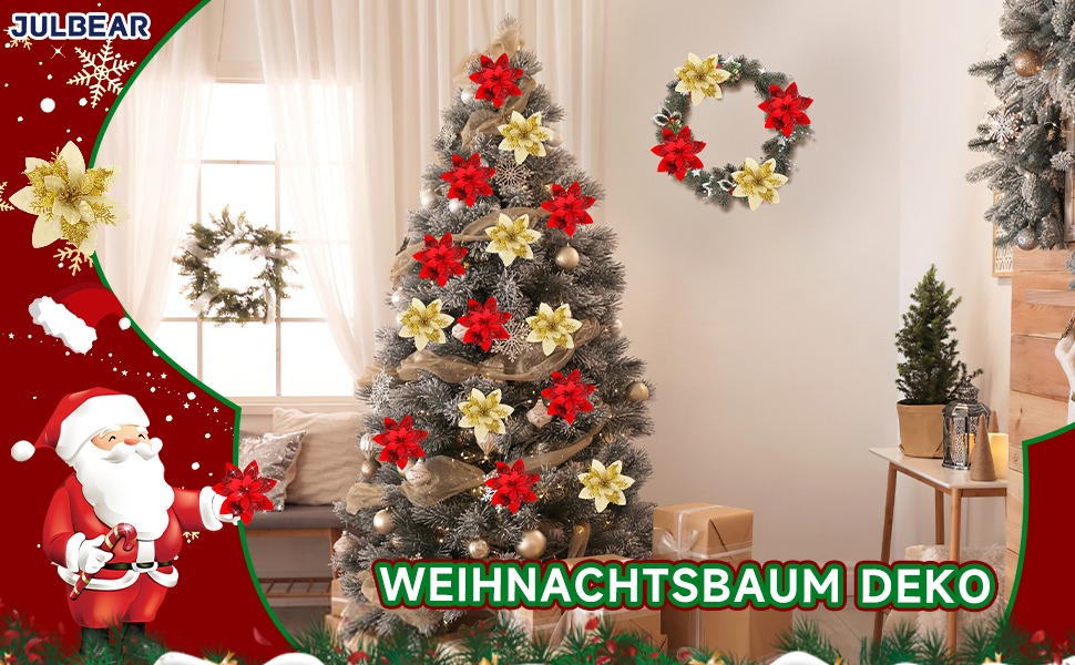 Christmas Poinsettia Flowers