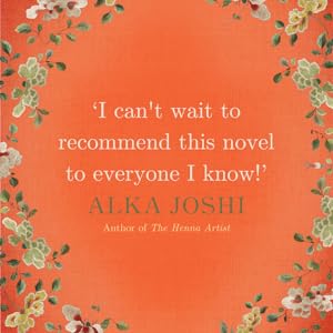 Text on an orange background with flower borders on each side