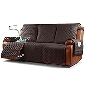 Ruaozz Waterproof Recliner Sofa Cover Couch Covers 1-Piece Washable Reclining Sofa Cover Furnitur...
