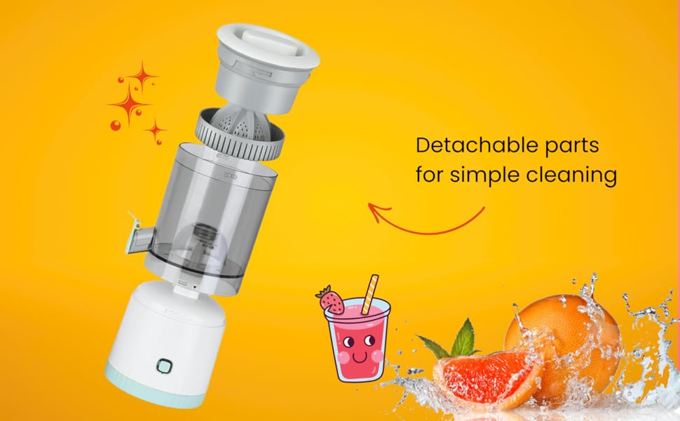 Easy-to-Clean Citrus Juicer with Detachable Parts