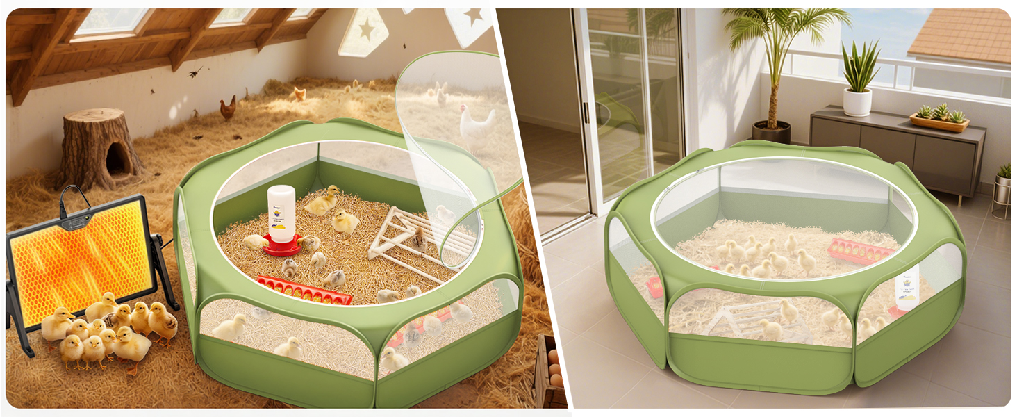 chicken brooder box for chick starter kit, pet cage tent, brooders heating plate