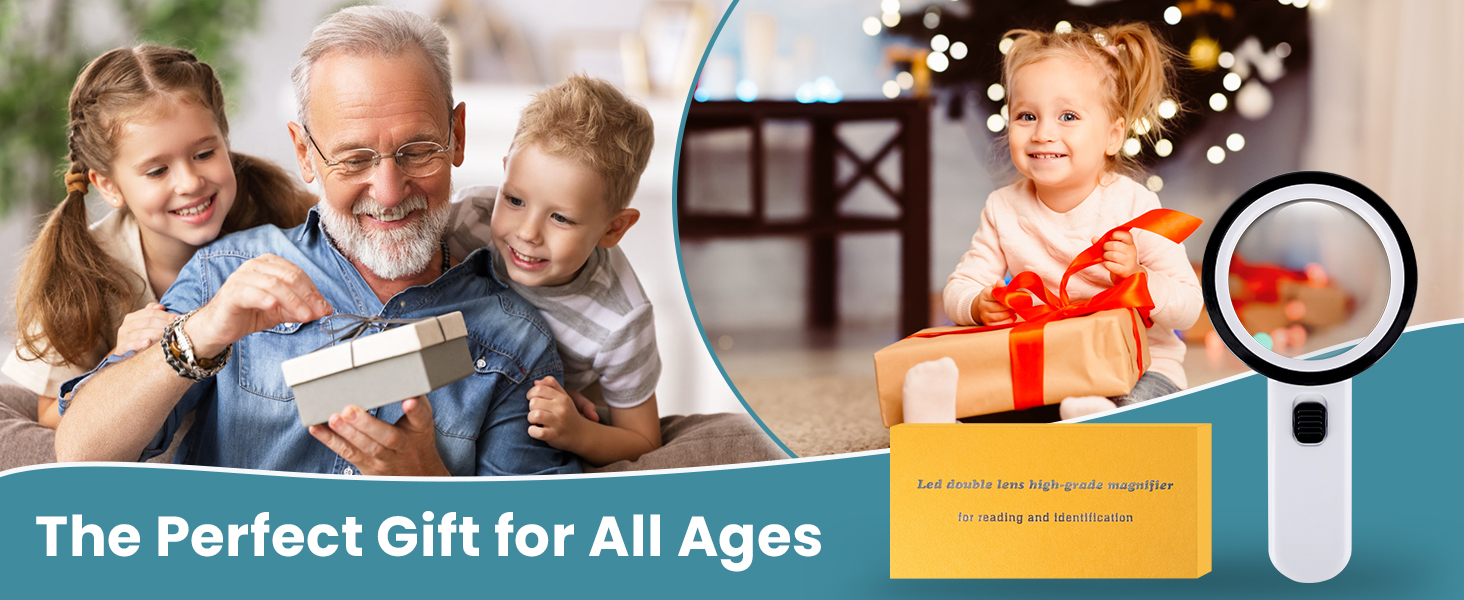 handheld magnifying glass with light