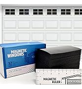 Strong & Glossy Magnetic Garage Door Windows - Looks Like Real Window Panels/Faux Panes - Decorat...