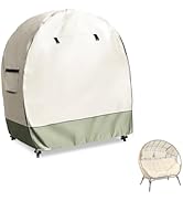 Sobana Waterproof Egg Chair Cover with Double Zipper,Outdoor Double Seat Hanging Egg Chair Cover,...