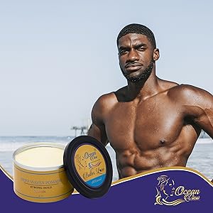 Waver on beach with Butter Love Pomade