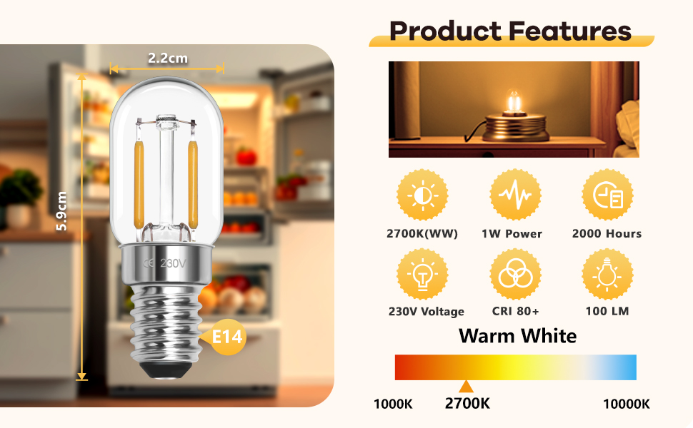 fridge bulb led