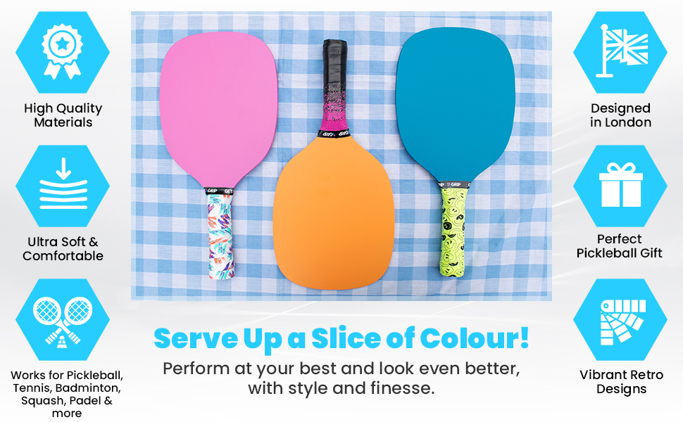 Get A Grip Pickleball Paddle Grip Tape AntiSlip