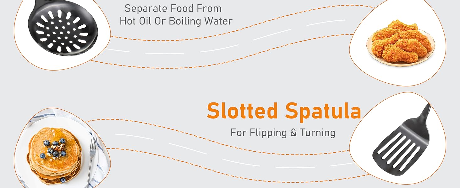 wok ladle skimmer ladle spatula set