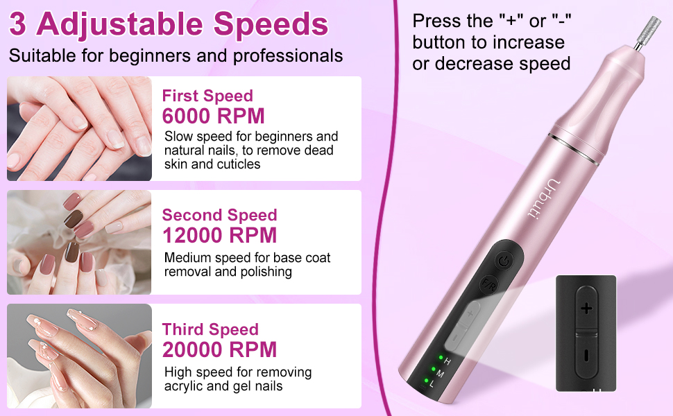 Portable Electric Nail Drill, Professional Efile Nail File