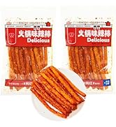 Mkostlich Latiao Spicy Strips, 2 Packs Latio Hot and Spicy, Chinese Spicy Sticks, Spicy Sticks Ch...