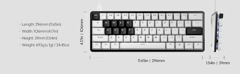 Amazon.co.jp: Pulsar Gaming Gears PCMK3HE 60 Hall Effect