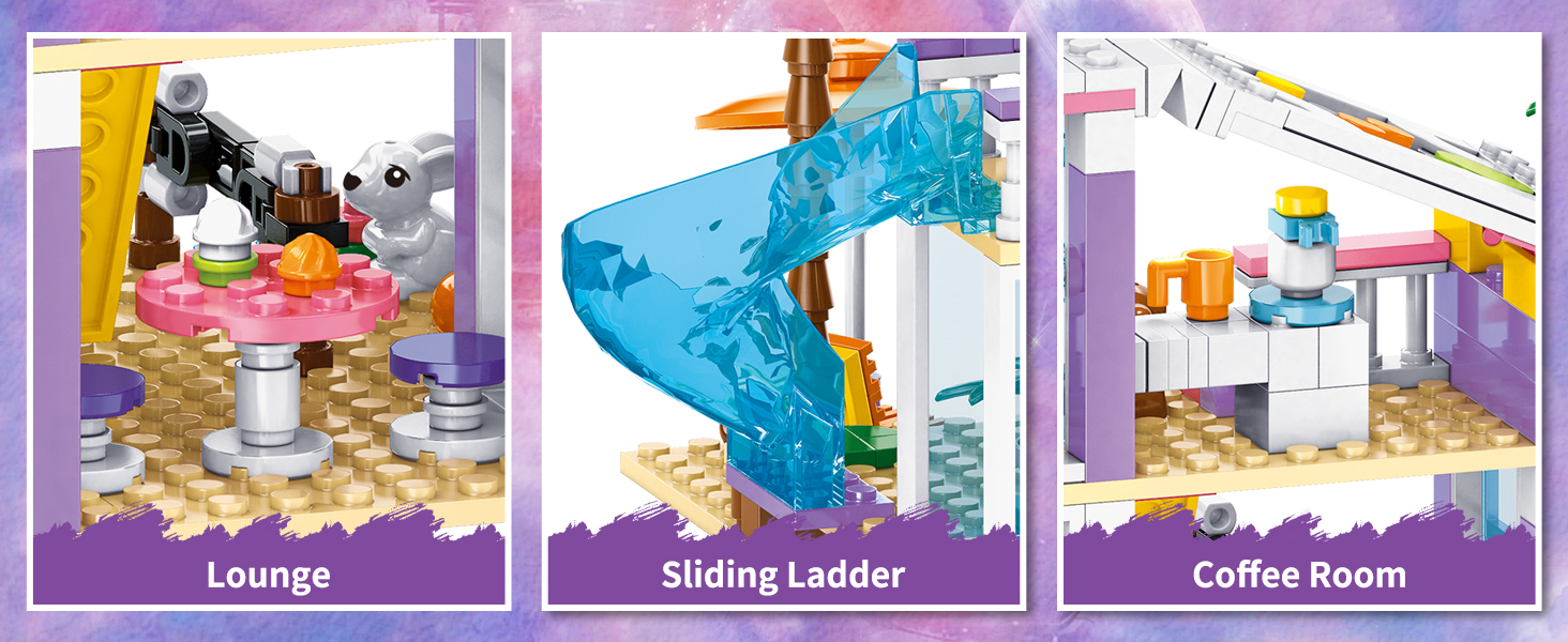 WinGift 955 Piece Beach House Building Set,Seaside Beach