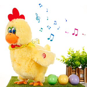 Chicken Animal Toy Doll Laying Egg