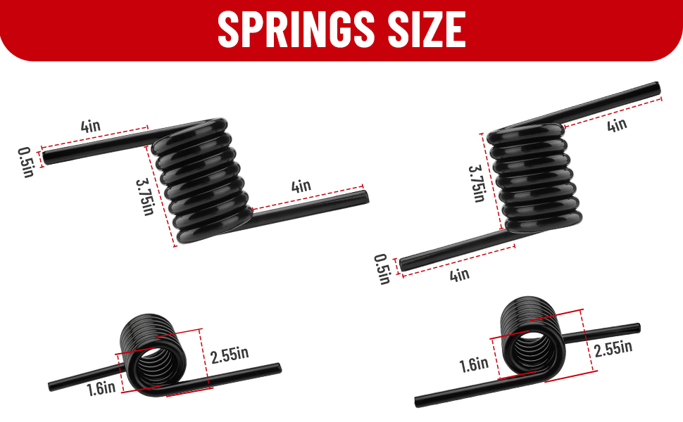 TRUCFUSION Trailer Ramp Spring 1 Pair Heavyduty Trailer