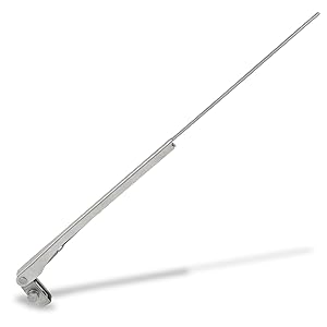 TMC Marine Adjustable Wiper Arm 8 inches to 14 inches, Stainless Steel, Five Oceans