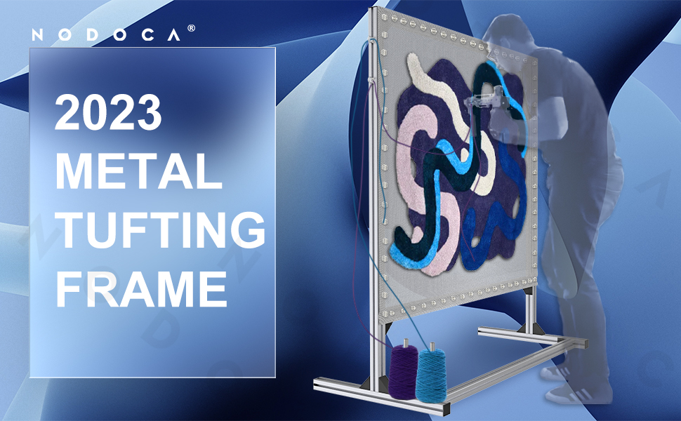 NODOCA Rug Tufting Frame Tufting Kit, 135 cm (53.5 Zoll) Aluminium