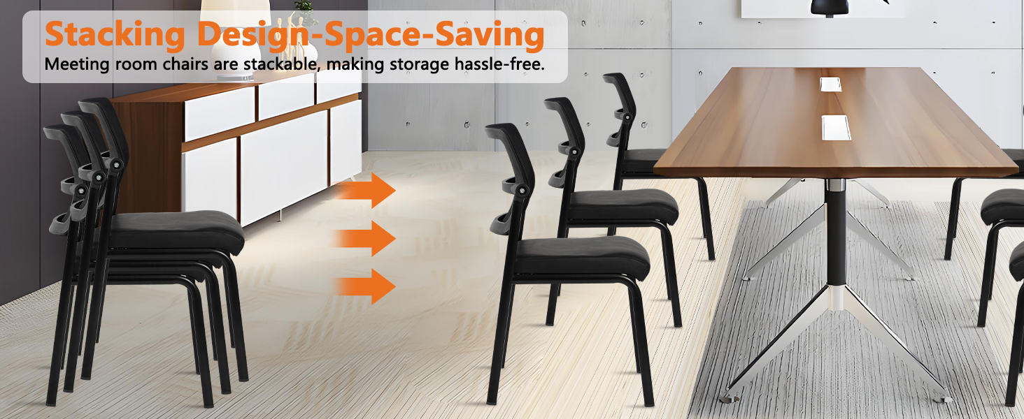 Armless Waiting Room Chair with Adjustable Backrest