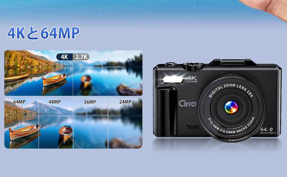 デジタルカメラ KMRR Amazon | 4Kデジタルカメラ、44MP UHDビデオカメラ、32GBカード