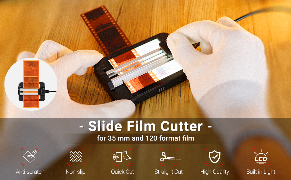 Professional Slide Film Cutter for 35MM Film & 120 Medium