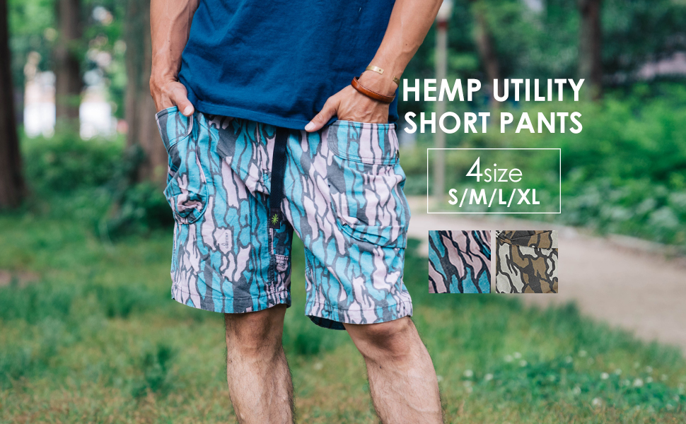 GOHEMP HEMP UTILITY SHORTS　ハーフパンツ　ショーツ　M Amazon | [ゴーヘンプ] HEMP UTILITY SHORTS ヘンプ
