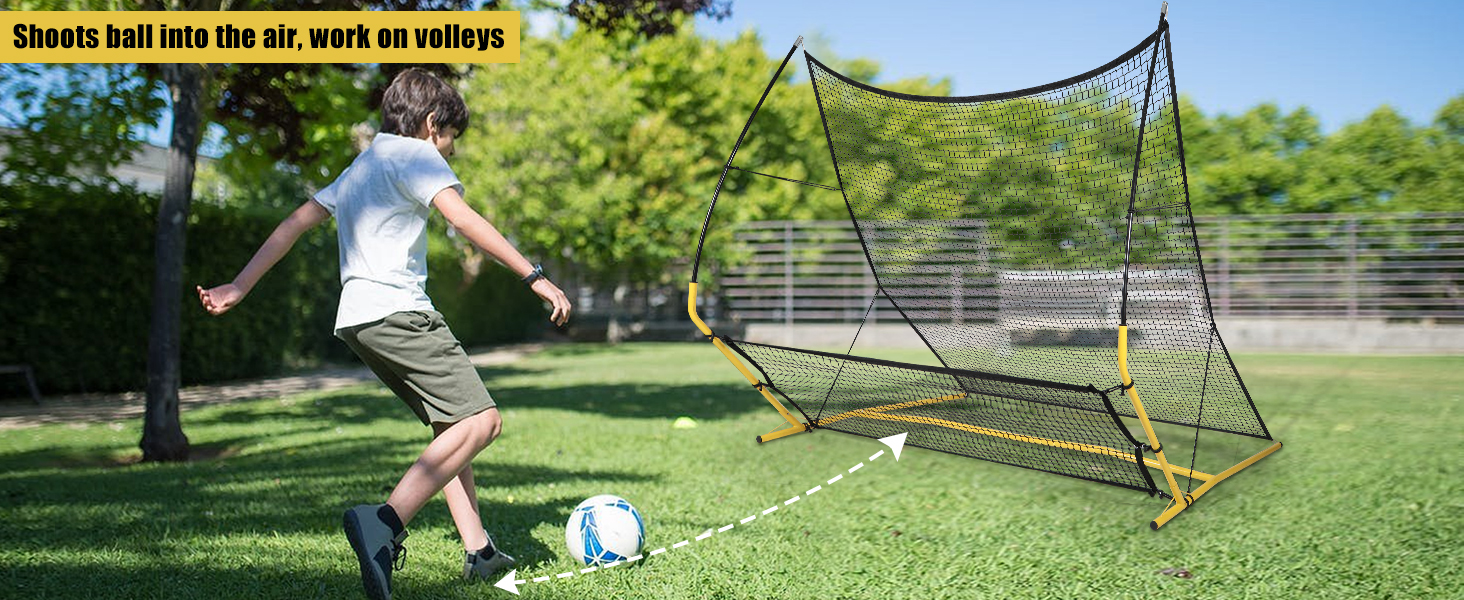 Lineslife Portable Soccer Rebounder Net, Dual Side Soccer