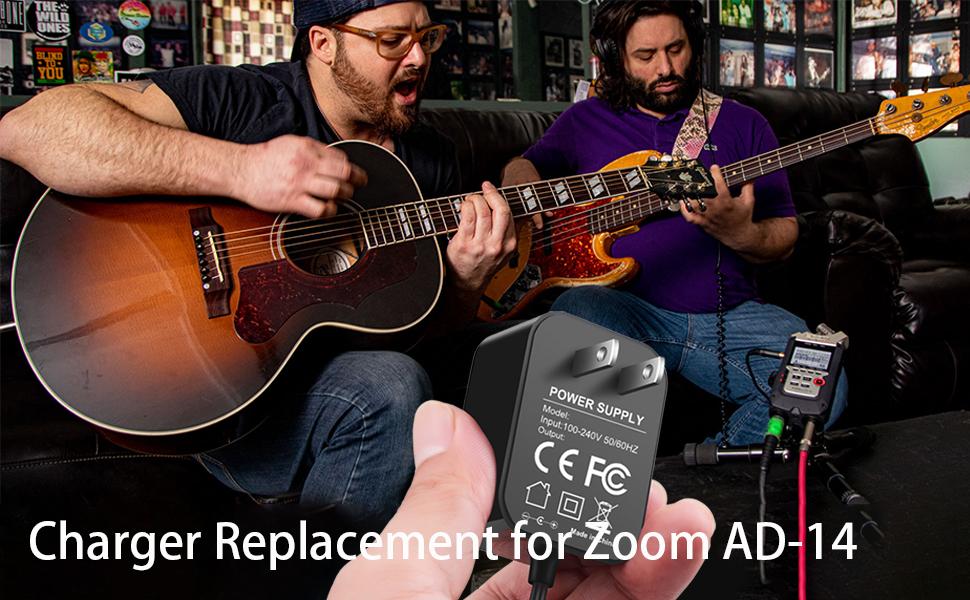 for Zoom H4N Power Adapter Compatible with Zoom H4n Pro, R16, AD14, ARQ AR96, AR