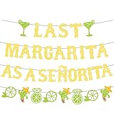 Yoyuspy Margs & Matrimony Party Decorations - 4PCS Margarita Bachelorette Party Decorations Glitt...