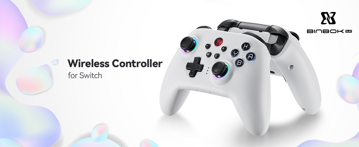 BINBOKPLAY Switch Pro controller, Wireless Switch Pro