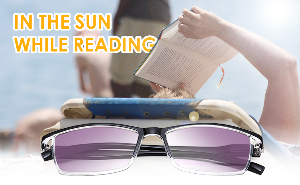 in the sun while reading 