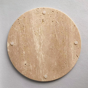 Travertine round plate