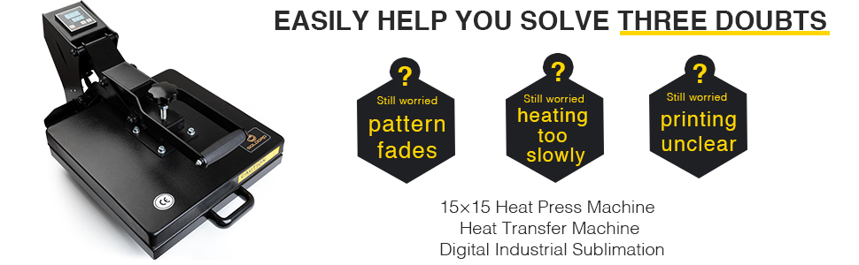 This heat press machine can transfer pictures perfectly.